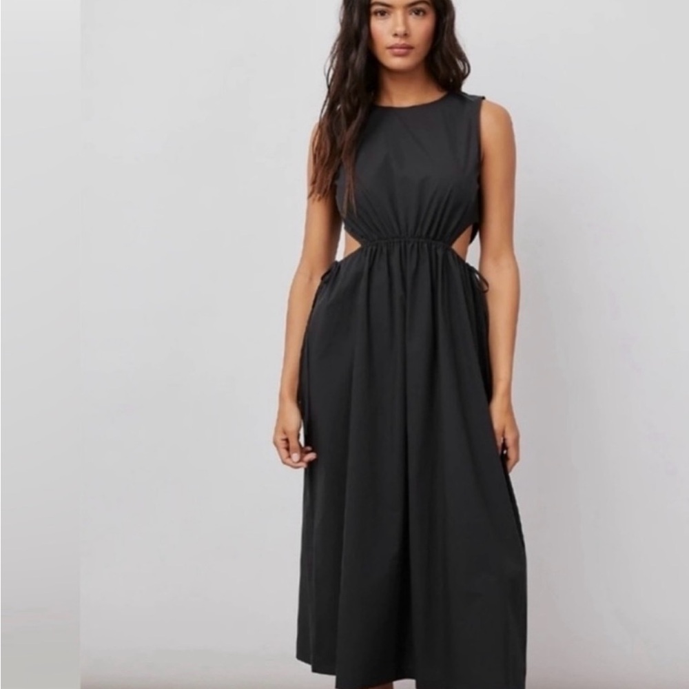 Rails black cotton poplin dress - Size S